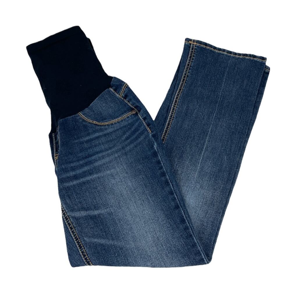 Jessica Simpson Ankle Paneled Maternity Jeans 
Size Petite Medium